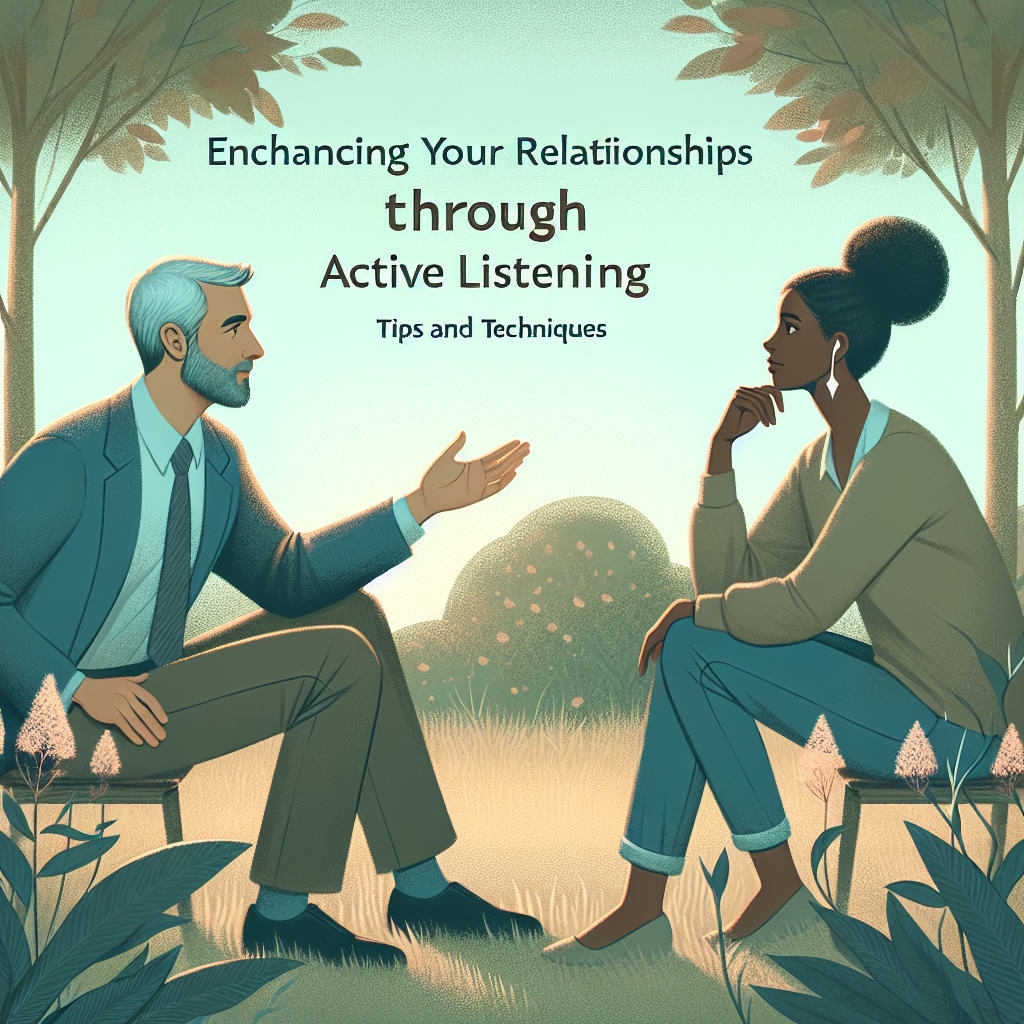 "Enhancing Your Relationships Through Active Listening: Tips and Techniques"