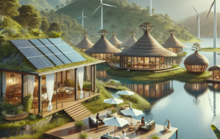 "Indulgent eco escapes: Sustainable luxury retreats that give back to the environment."