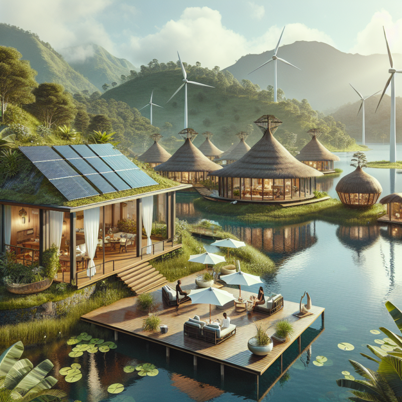 "Indulgent eco escapes: Sustainable luxury retreats that give back to the environment."