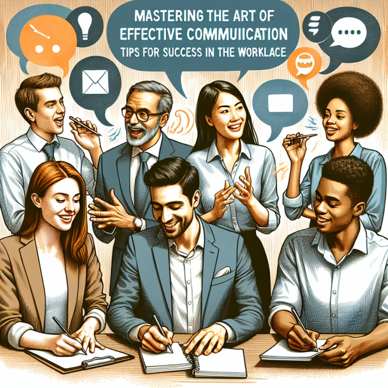 "Mastering the art of effective communication: Tips for success in the workplace"