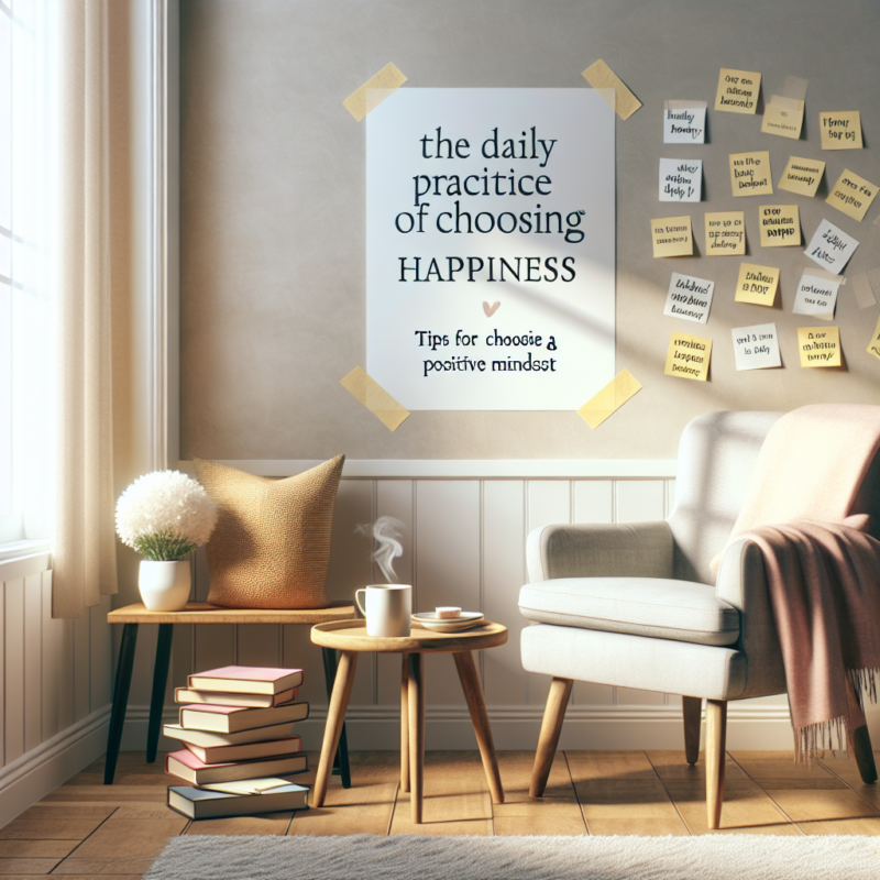 "The Daily Practice of Choosing Happiness: Tips for a Positive Mindset"